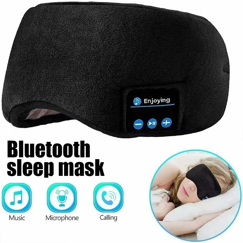 Bluetooth Headset On Ear - 3D Eye Mask Bluetooth Headphones Music