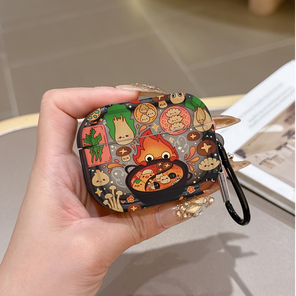 Headphone Case Hard - Cute Cartoon Hot Pot Protective Case