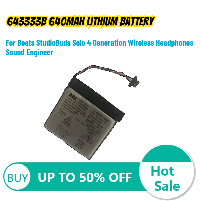 643333B 640mah Lithium Battery - огляд і ціна Beats Headphone Solo 4