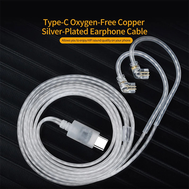 KZ Earphones Cable OFC Silver  - огляд і ціна Wired Earphone Mic