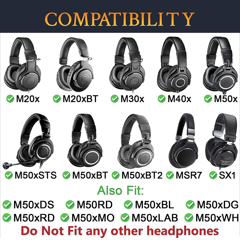 Replacement Ear Pads for Audio - огляд і ціна Audio Technica Headphone Ath-M20X