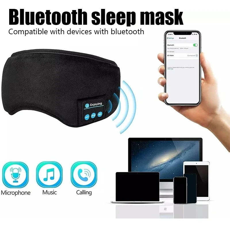 3D Eye Mask Bluetooth Headphon - огляд і ціна Bluetooth Headset On Ear
