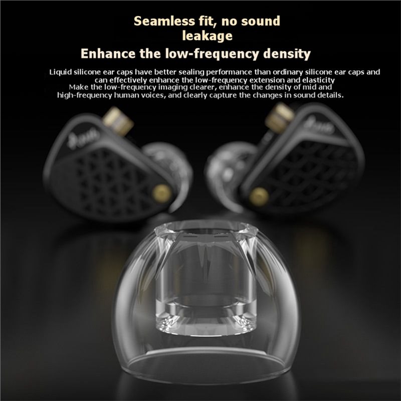 A23F-Silicone Ear Tips For KZ  - огляд і ціна Silicone Ear Tip Replacement