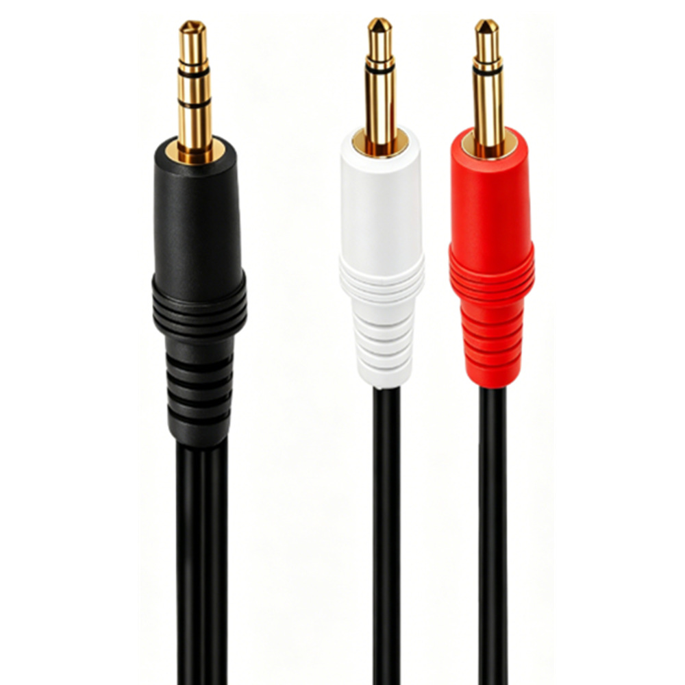 3.5mm TRS Stereo Male To Dual  - огляд і ціна Cable Extension 3.5