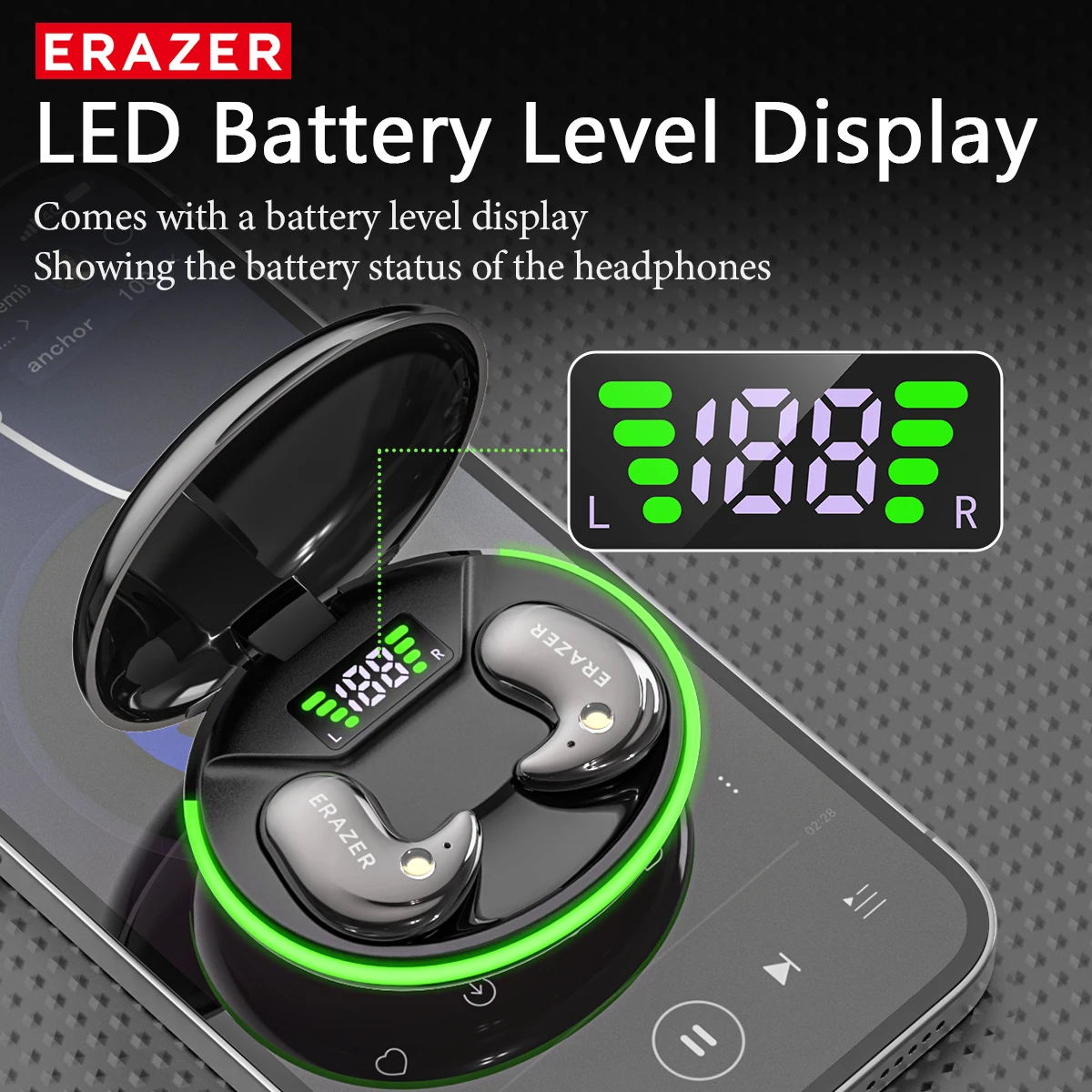 EARZER XF58 In-Ear Bluetooth H - огляд і ціна Earbuds Charging Case