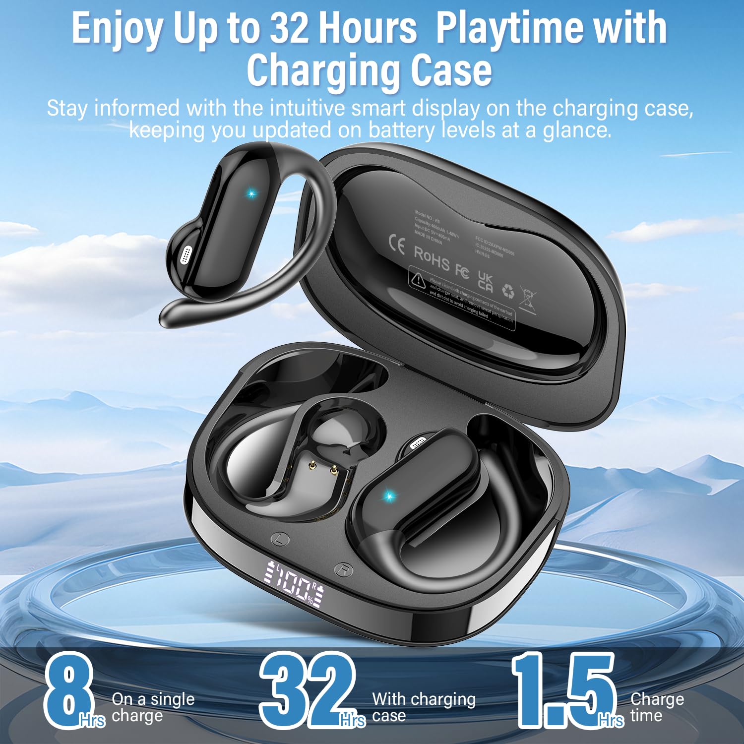 2026 Open-Ear Earbuds Bluetoot - огляд і ціна Sports Earphone Hook