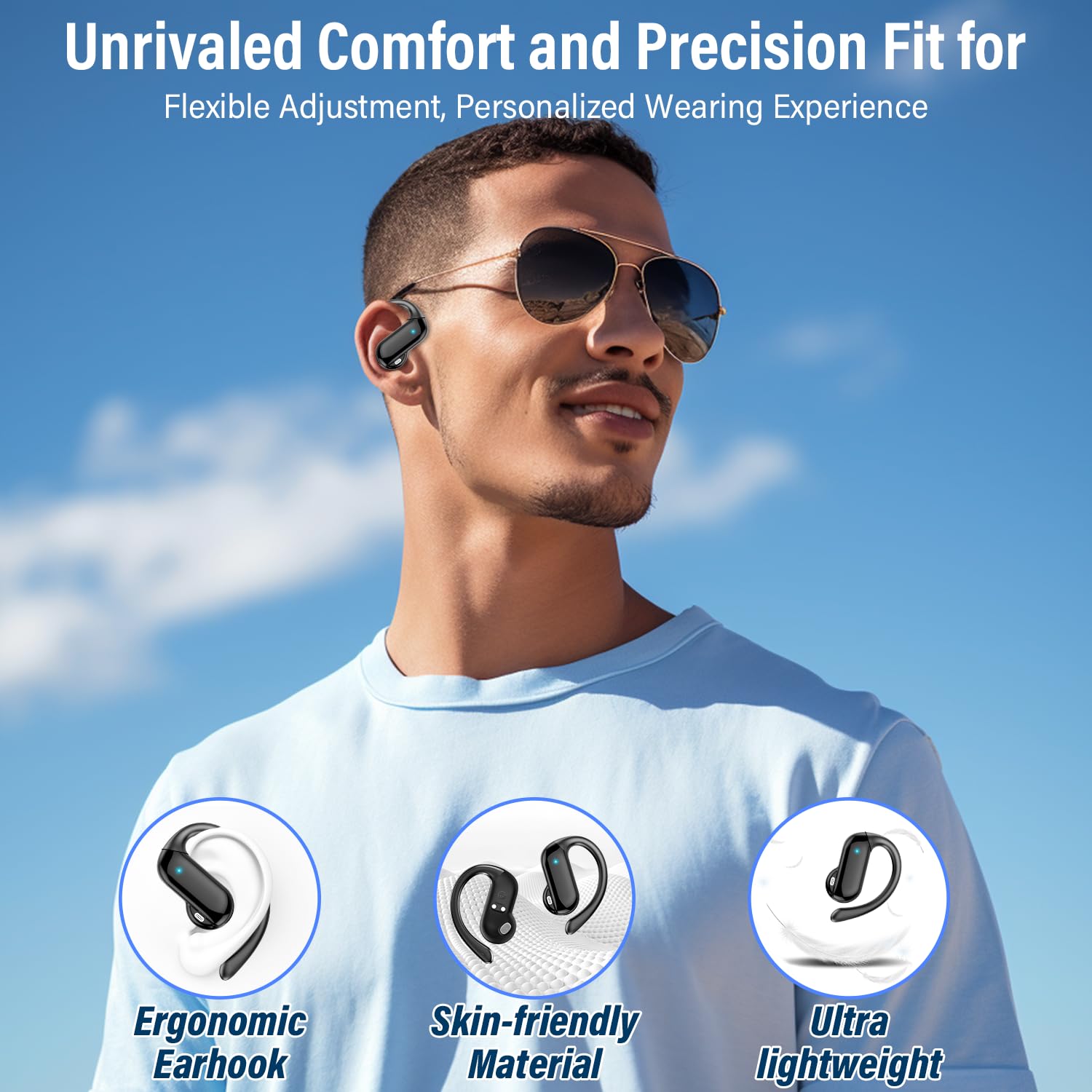 2026 Open-Ear Earbuds Bluetoot - огляд і ціна Sports Earphone Hook