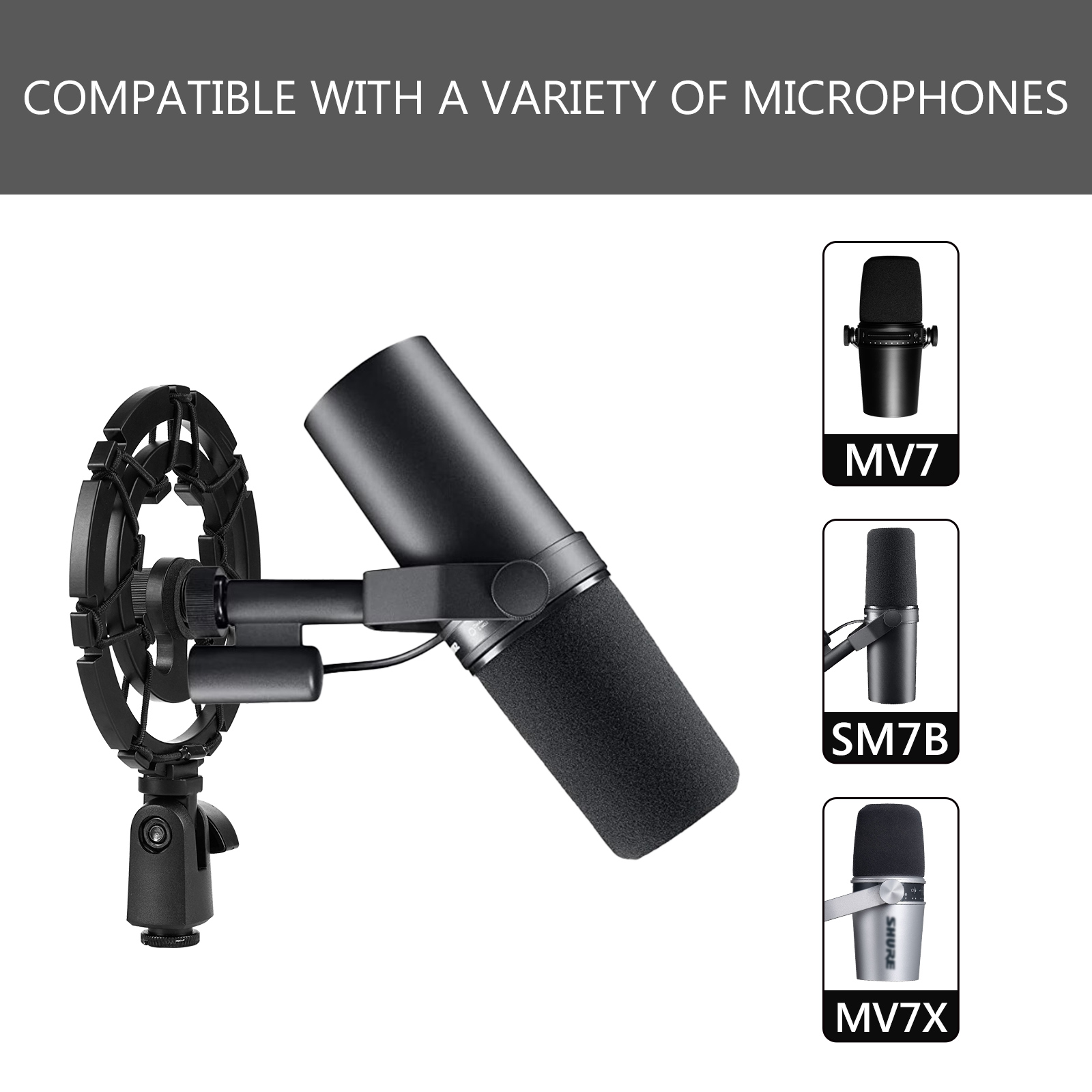 Geekria Microphone Shock Mount - огляд і ціна Shure Mic Sm7B