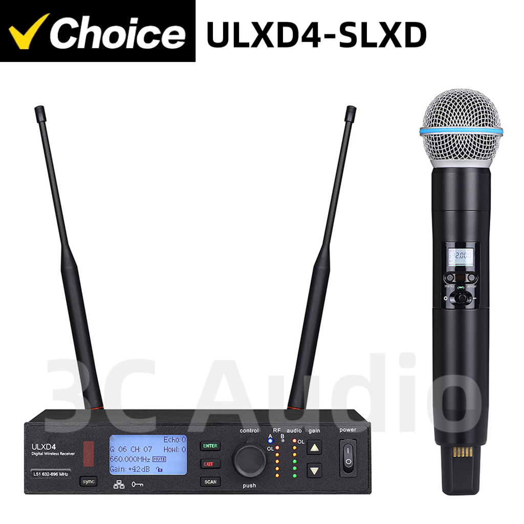 ULXD4-SLXD 500/600MHz Professi - огляд і ціна Shure Mic Sm58
