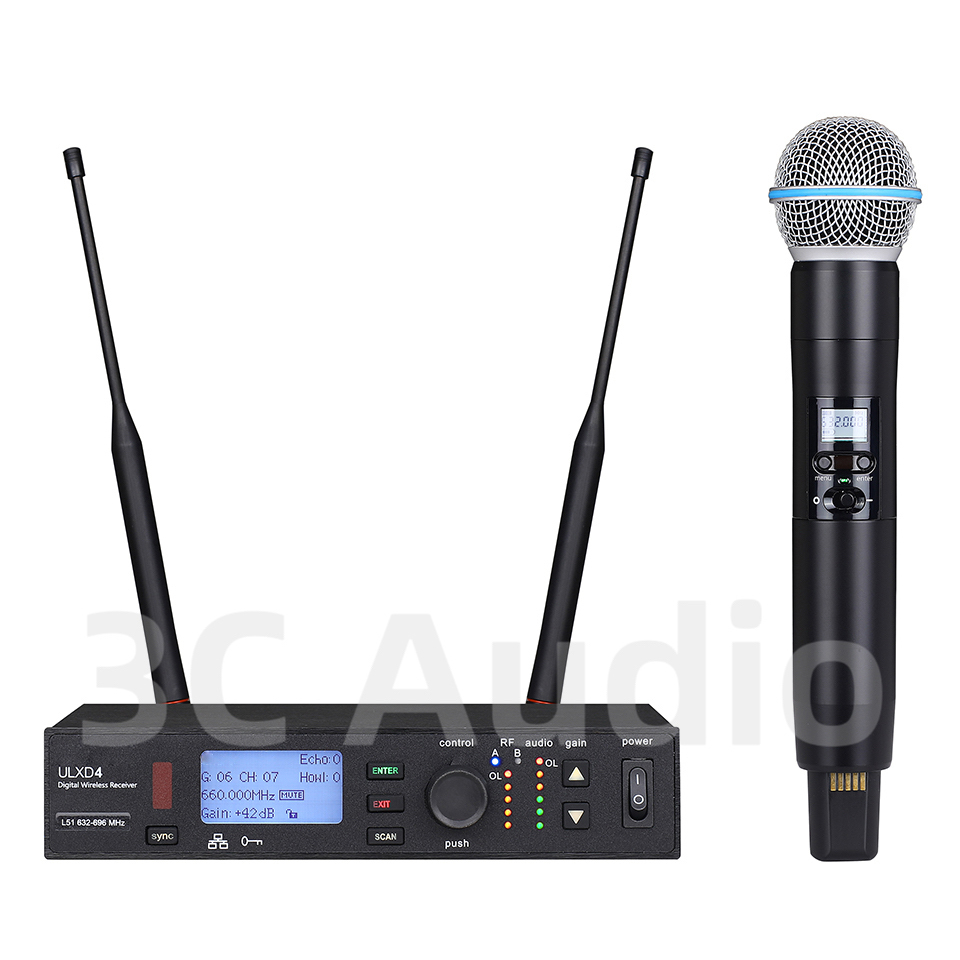 ULXD4-SLXD 500/600MHz Professi - огляд і ціна Shure Mic Sm58